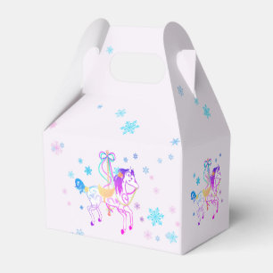 Karussell Pferd (Schneeflocke) Geschenkschachtel