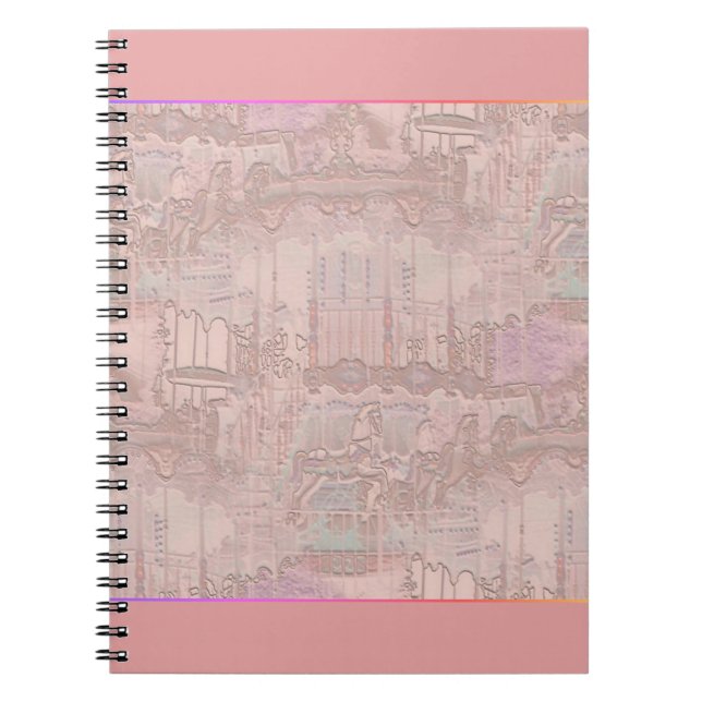 Karussell Pferde Notizblock (Vorderseite)