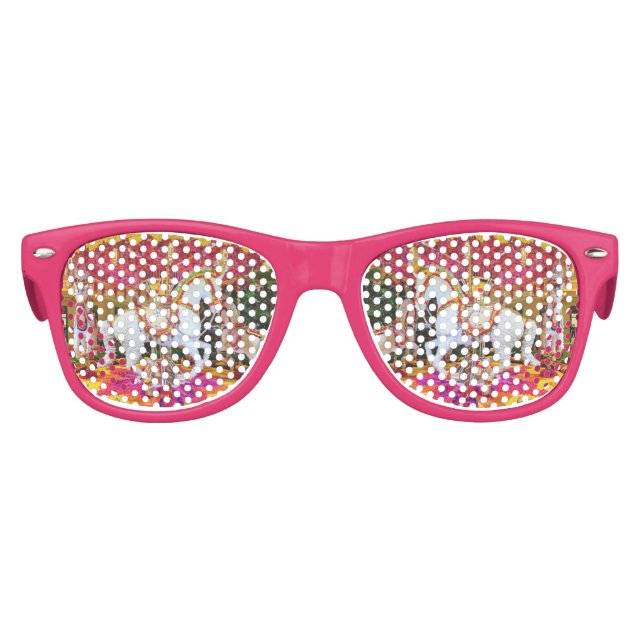 Karussell Pferde Partybrille (Vorderseite)
