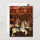 Karussell Pferde Postkarte (Vorne/Hinten)