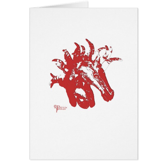 Karussell-Pferden-Kopf im Rot (Vorne)