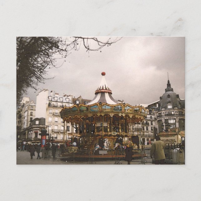 Karussell Postkarte (Vorderseite)