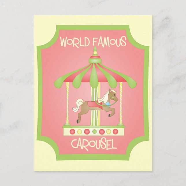 Karussell Postkarte (Vorderseite)