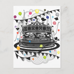 Karussell Postkarte