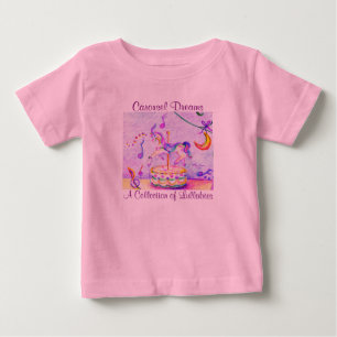 Karussell-Träume Rosa Baby Tutu Bodysuit T-shirt