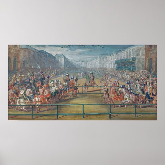 Karussell von Amazonen im Jahr 1682 Poster (Vorne)