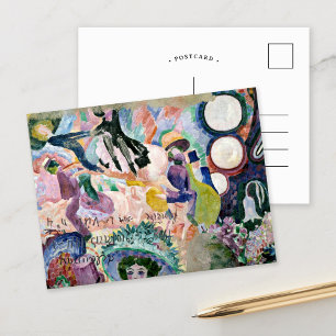 Karussell von Schweinen   Robert Delaunay Postkarte