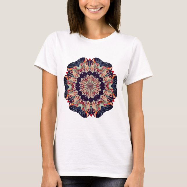 Karussellpferd Abstrakte Kunst T-Shirt (Vorderseite)
