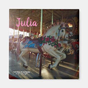 Karussellpferd auf dem Karneval Magnet