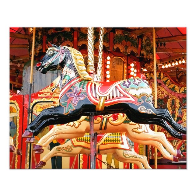 KARUSSELLPFERD FOTODRUCK (Vorne)
