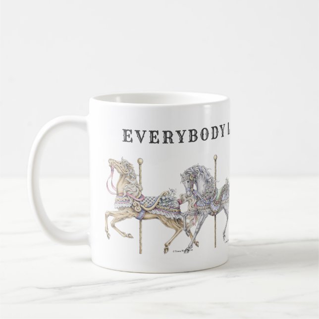 Karussellpferd-Parade-Tasse Kaffeetasse (Links)
