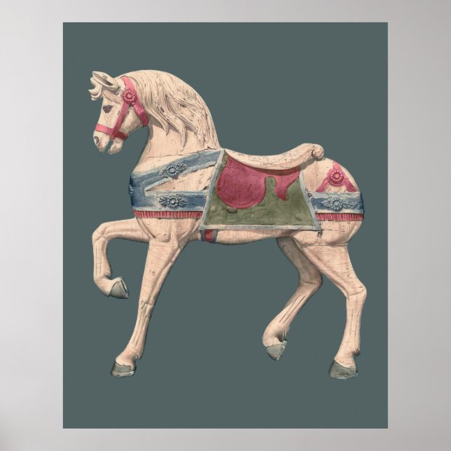 Karussellpferd von Henry Murphy   Poster (Vorne)