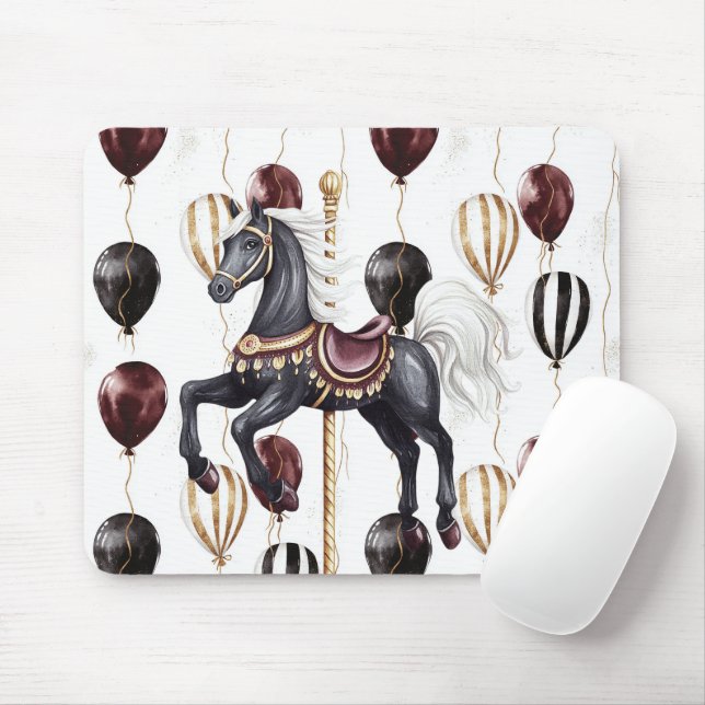 Karussellpferd Zirkusballons Mousepad (Mit Mouse)
