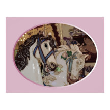 Karussellpferde drucken Poster