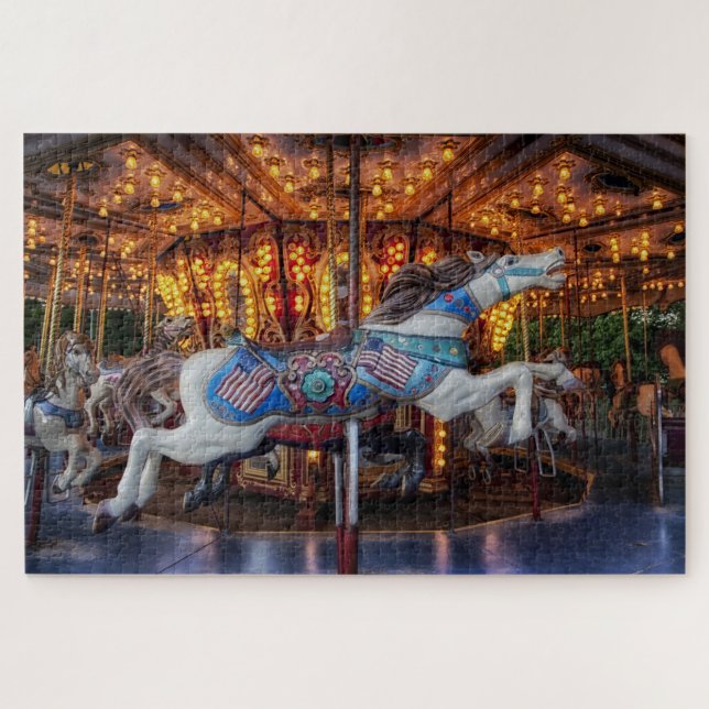 Karussellpferde Puzzle (Horizontal)