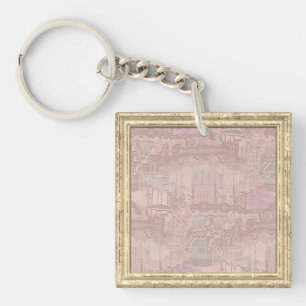 Karussellpferde-Schlüsselanhänger in Rosa Schlüsselanhänger