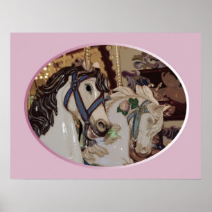 Karussellpferdedruckplakat Poster