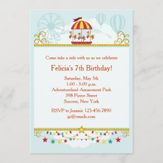 Karussellvergnügen Einladung