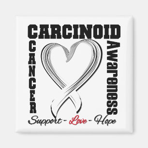 Karzinoid Cancer Awareness Herz Band Magnet