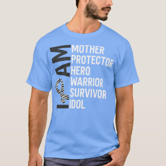 Karzinoid Cancer Awareness I Bin Mother Hero Warri T-Shirt