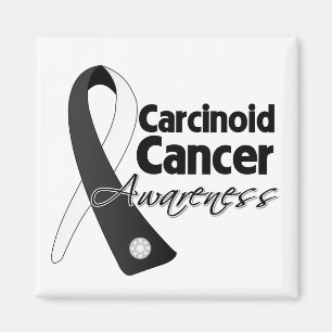 Karzinoid Cancer Awareness Ribbon Magnet