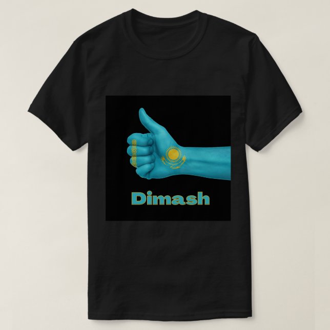 Kasachstan DIMASH Kudaibergen Weltbest Sing T-Shirt (Design vorne)