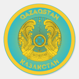 Kasachstan-Erbe-Emblem Runder Aufkleber