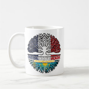 Kasachstan Fahne Frankreich Tree Roots Flag Kaffeetasse