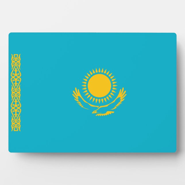 Kasachstan - Flagge Fotoplatte (Vorderseite)