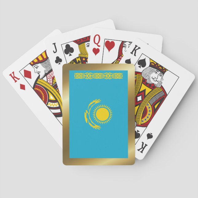 Kasachstan - Flaggen Spielkarten (Rückseite)