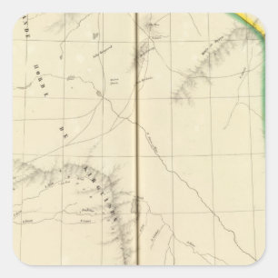 Kasachstan, Kirgisistan Quadratischer Aufkleber