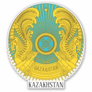 Kasachstan National Emblem Patriotic Aufkleber