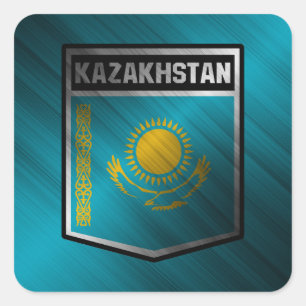 Kasachstan Quadratischer Aufkleber