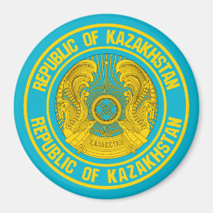 Kasachstan Rundemblem Magnet