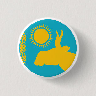 Kasachstan Saiga antelope Kazaka National Animal Button