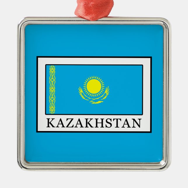 Kasachstan Silbernes Ornament (Vorne)