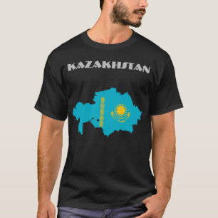 Kasachstan Special Anpassbare Schwarze Tourist T-Shirt