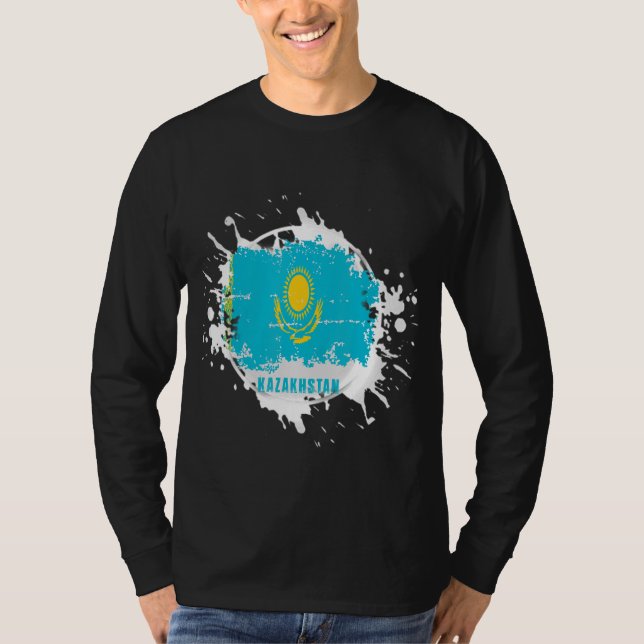 Kasachstan Splash T-Shirt (Vorderseite)