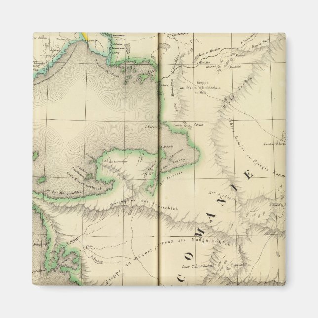 Kasachstan, Usbekistan Magnet (Vorne)