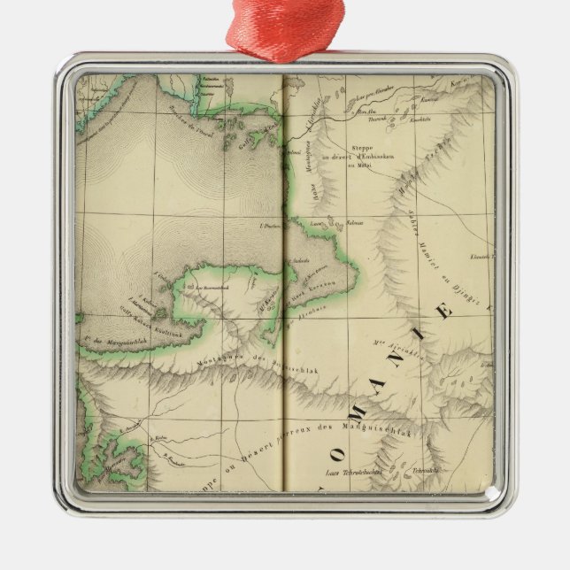 Kasachstan, Usbekistan Ornament Aus Metall (Vorne)