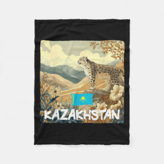 Kasachstan Wildkatze in der Naturansicht für Junge Fleecedecke