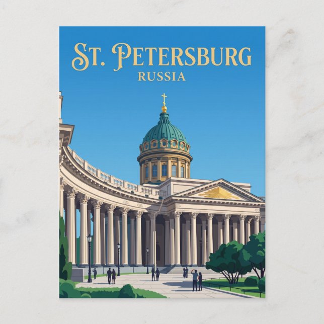 Kasan-Kathedrale Russland Postkarte (Vorderseite)