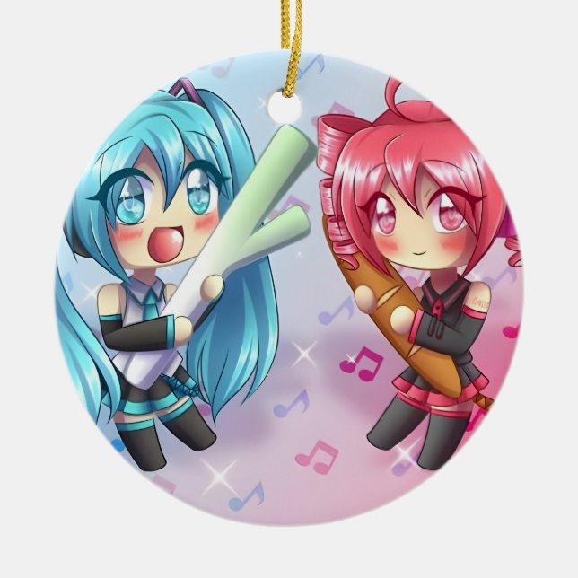 Kasane teto x miku keramik ornament (Vorne)