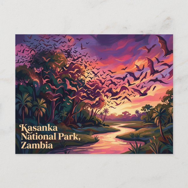 Kasanka-Nationalpark Sambia Postkarte (Vorderseite)