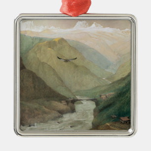 Kaschmir, c.1860 silbernes ornament