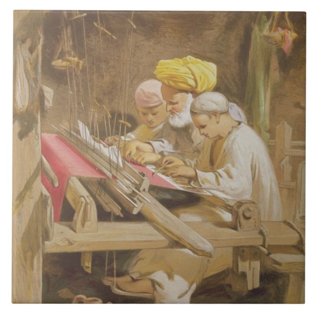 Kaschmir-Schale: Spinnen, 1863 (chromolitho) Fliese (Vorderseite)