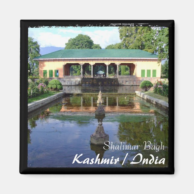 Kaschmir, Srinagar - Shalimar Gardens (Magnet) Magnet (Vorne)