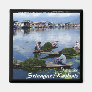 Kaschmir, Srinagar - Shikara-Boote (Magnet) Magnet
