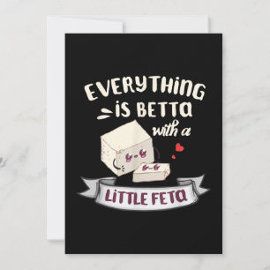Käse aus Griechenland - Feta-Enthusiasten Feiertagskarte