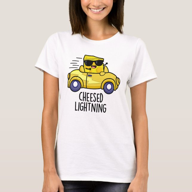 Käse-Blitz Funny Cheese Puff T-Shirt (Vorderseite)